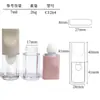 Fábrica de Origen Material Personalizado para Envases Cosméticos Tubo de 7 ml con Cabezal de Pincel Grande Marrón Claro Rosa Transparente Tubo para Corrector Rubor