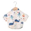 Comercio Exterior Transfronterizo Verano Infantil Nuevo Estilo Coreano Estilo Vacaciones Niños Playa Manga Corta Estampada Casual Floral Camisa