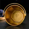 Cubo Pequeño Octagonal para Hielo de Acero Inoxidable 304 KTV Servidor de Cubitos de Hielo Brochetas Cubo para Pollo Frito Cerveza Champán Cubo para Snacks al Aire Libre