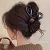 Elegante pinza para el pelo de tamaño grande para cabello grueso, pinza para el pelo simple nueva, pinza de tiburón para la parte posterior de la cabeza, accesorio para el pelo de cachorro de dibujos animados con galleta