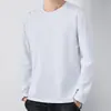 Camiseta de manga larga para hombre, estilo deportivo casual, cuello redondo, camiseta interior estampada de manga larga, camiseta para hombre