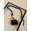 Monedero de Cuero con Estampado de Leopardo Vintage para Mujer, Cadena Larga para Suéter Bolsa de Almacenamiento, Accesorio para Colgar en el Cuello