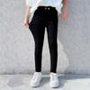 Pantalones de Niña Pantalones Lápiz Delgados Pantalones Lápiz Estilo Coreano Ajustados Adelgazantes para el Cuerpo Leggings Elásticos Blancos y Negros para Niños y Niñas