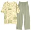 Pijamas de Verano Nuevos, Ropa para el Hogar para Niñas, Pantalones de Manga Corta, Trajes Casuales que se Pueden Usar en el Exterior, Cuello Redondo, Sueltos, Estilo Caliente Transfronterizo
