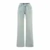Pantalones de Mezclilla Sueltos Rectos de Tiro Bajo Estilo Americano Largos Hasta el Suelo Verano 2025 Lavados Vintage Adelgazantes de Pierna Ancha Largos Hasta el Suelo