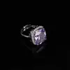 Anillo Cuadrado de Circonita de Moda Nuevo para Mujer en Transmisión en Vivo de Taobao, Anillo de Boda Nupcial Dulce y Romántico al por Mayor