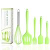 Conjunto de Assar de Silicone, Espátula, Pincel, Batedor de Ovos, Conjunto de Utensílios de Cozinha de Silicone com 5 Peças, Ferramentas de Conjunto de Cozinha, Exclusivamente para Vendas Transfronteiriças