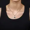 Collar con Colgante de Estrella de Ocho Puntas Transfronterizo Europeo y Americano para Hombres, Accesorio de Cuello Simple Moderno y Único para Mujeres, Joyería de Alta Gama Versátil y a la Moda