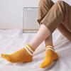 Calcetines cortos de estilo universitario de verano para mujer, versión coreana de dos barras, calcetines náuticos para mujer, calcetines a rayas, calcetines casuales de algodón al por mayor