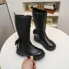 Botas Infantiles 2026 Nuevo Otoño Invierno Más Terciopelo Niñas Estilo Coreano Británico Botas de Caña Alta Botas Largas Botas de Lote Princesa Versátiles