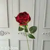 Rosa Artificial de Borde Único Florecido, Flor Artificial de Gama Alta, Decoración Retro Francesa para el Hogar y Bodas, Adornos de Flores Artificiales
