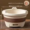 Estufa redonda de invierno para hacer té, juego completo para el hogar, eléctrica para interiores, de carbón, de doble propósito, estufa de barro, cable eléctrico, parrilla para el hogar