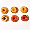 Juguete de comida simulada, donas de chocolate, accesorios de resina DIY para coleteros y accesorios para el cabello de niños, materiales de dona