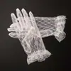 Lencería Sexy Guantes de Encaje Uniforme Tentación Malla Jacquard Guantes sin Dedos Mangas Vestido de Novia Guantes Decorativos Envío Directo