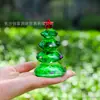 Árvore de Natal Verde Diamante Transfronteiriça Artesanato de Cristal Decoração de Mesa Enfeites Mini Paisagem Micro Presentes de Natal