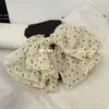 Acessórios de Cabelo de Celebridade da Internet Estilo Coreano Tecido de Bolinhas Retrô Presilha de Mola Design de Nicho Nó Grampo de Cabelo Grampo de Cabelo para Parte de Trás da Cabeça