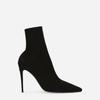 Botas Martin Negras Estilo Europeo y Americano 2026 para Mujer, Botines de Tacón Alto con Punta Fina, Botines Ajustados con Tacones Delgados, Botines de Ante con Estampado de Leopardo y Tacón Alto