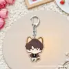 Mercadorias de Love and Deepspace: Chaveiro pingente com expressão de Xia Yizhou, decoração fofa de alto valor para mochilas de estudantes, pequeno presente