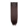 Extensiones de Cabello de Peluca de Siete Piezas Transfronterizas Cabello Largo Liso Cabello Europeo y Americano Pelucas para Mujer Cortinas de Cabello con Clip de 16 Tarjetas en Stock