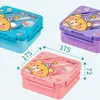 Lonchera Portátil de Dibujos Animados Sellada a Prueba de Fugas con Gran Capacidad y Compartimentos, Lonchera Especial para Estudiantes y Niños, Al por Mayor en Stock
