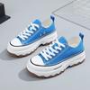 Zapatos de Lona Clásicos Br301 para Mujer, Zapatillas Versátiles de Moda Nuevas para Primavera y Verano, Suela Gruesa que Aumenta la Altura, Estilo Coreano para Estudiantes, Zapatos Populares