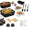 Rack para Air Fryer Reutilizável Acessórios de Forro Ninja Foodi Smart XL Fg551 Bandeja de Silicone