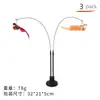 Juguete Popular para Gatos Transfronterizo Caña Única Ventosa Pluma Pájaro Atrapador Palo para Gatos Cable de Acero Desmontable Juguete Atrapador para Gatos