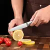 Pelador de Alimentos Portátil de Acero Inoxidable, Cuchillo para Frutas de Uso Doméstico en la Cocina, Cuchillo Cerámico Multifuncional Antideslizante