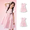 Faldas para Niñas y Vestidos Infantiles Balabala Colección Verano 2025 para Niños Mayores, Vestido Dulce de Algodón Puro con Falda de Volantes en Línea A
