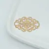 Tocado de Estilo Chino Antiguo Pieza de Flor de Bronce diy Horquilla Estilo Ming Material de Flor Envolvente Niang Electroforesis Galvanoplastia Pieza Xiangyun Accesorios para el Cabello
