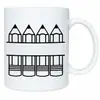 Regalo del Día del Maestro para Maestros Taza Práctica de Alto Valor Taza de Café Taza de Agua de Cerámica