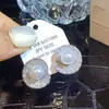 Pendientes Retro de Espiral con Hoja de Loto y Perla Estilo Francés, Elegantes y Versátiles para el Trabajo, Pendientes de Lujo Ligero y Nicho de Alta Gama para Mujer
