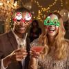 Nuevos accesorios divertidos para fotos de fiesta de Navidad, gafas, decoración navideña, árbol de Navidad, muñeco de nieve, gafas de papel