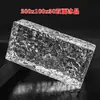 Azulejo de Cristal Hielo Sólido Doble Cara Blanco Ultra Lado Cristal Colorido Pared Divisoria de Baño Curva Barra de Cocina Muro Escénico