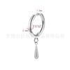 F136 Titanium Solon Brinco Pingente de Brincos de Gota de Água G23 Liga de Titânio Transfronteiriço Venda Quente Body Piercing Jóias