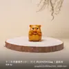Versión Q Lindos Doce Animales del Zodiaco Pieza de Mano Madera Maciza Madera de Tuya Talla de Madera Animal Portátil Pequeño Adorno Wenwan de Mano