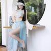 Camisón con faja Hanfu de palacio, retro, dulce, bonito, ultrafino, de malla sexy, uniforme antiguo, ropa para el hogar