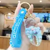 Llavero Creativo de Cangrejo con Pinza de Cangrejo y Perlas de Arena Movediza Colgante para Bolso de Pareja Exquisito Lindo Adorno de Llavero Regalo Venta al por Mayor