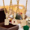 Collar Colgante de 26 Letras Completo de Diamante de Lujo Ligero Nueva Moda Transfronterizo Europeo y Americano 2026 para Mujeres Joyería Hip-Hop de Moda Venta al por Mayor