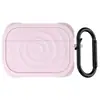 Adecuado para Estuches de Auriculares Airpods4/5, Color Sólido Patrón de Ola de Silicona Bluetooth Cáscara Suave, Estuche Protector Airpodspro2