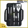 Amazon Bbq Juego de Herramientas para Barbacoa Combinado Bolsa de Tela Juego de 3 Piezas Combinación Parrilla Barbacoa
