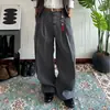 Pantalones Casuales de Traje con Botones a Rayas de Gama Alta para Hombres y Mujeres, Nuevo Otoño Vintage Versátil Holgado Adelgazante Caída Amplia
