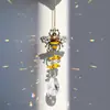 Atrapasol de Cristal con Forma de Abeja 3D Adorno Colgante Festival de la Abeja Decoración de Jardín Suministro Mayorista Transfronterizo Cristal Blanco