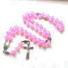 Aliexpress Joyería Moda Perlas Cuadradas Rosas Cadena Larga de Perlas Collar Retro de Doble Cara con Rosa Cadena para Suéter