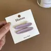 Macarrón Coreano Dulce Pinza Metálica para el Cabello Traje Pinza para Flequillo Ovalada Pinza para Mechones Sueltos Par de Accesorios para el Cabello
