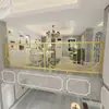 Barandales de escalera de hierro forjado estilo europeo, barandales para balcones interiores, barandales para ventanales, barandales para pasillos de madera maciza para el hogar, instalación DIY en ático