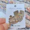 Broche de Mariposa Hueca con Diamantes AB Iridiscentes para Mujer, Pin de Mariposa de Diamantes Lujoso a Todo Color para Trajes y Abrigos, Broche Elegante y Lujoso