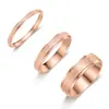 Anillos Frosted de Acero Inoxidable Nuevos Transfronterizos, Joyería de Moda Simple y a la Moda Estilo Ins, Anillos de Pareja