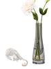 Jarrón de rosas de vidrio francés de diámetro pequeño, arreglo floral para sala de estar, mini adornos florales hidropónicos nórdicos