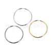 Brincos Grandes de Argola Lisa em Liga de Titânio F136 Body Piercing de Titânio G23 Joias Para Orelha Studs Argolas Acessórios para Orelha Venda Quente Transfronteiriça